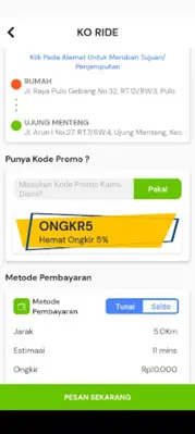 KO-JEK android App screenshot 2